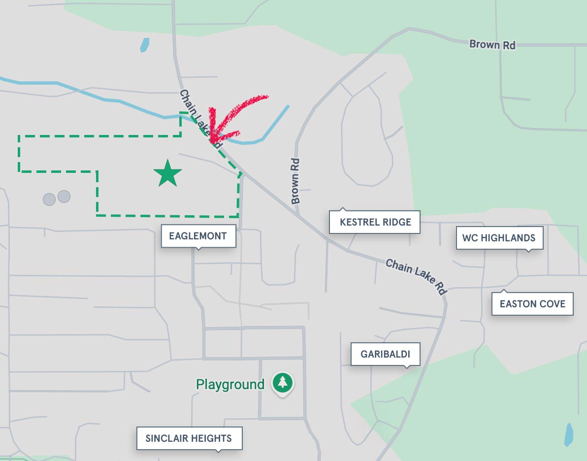 Map of proposed annexation area